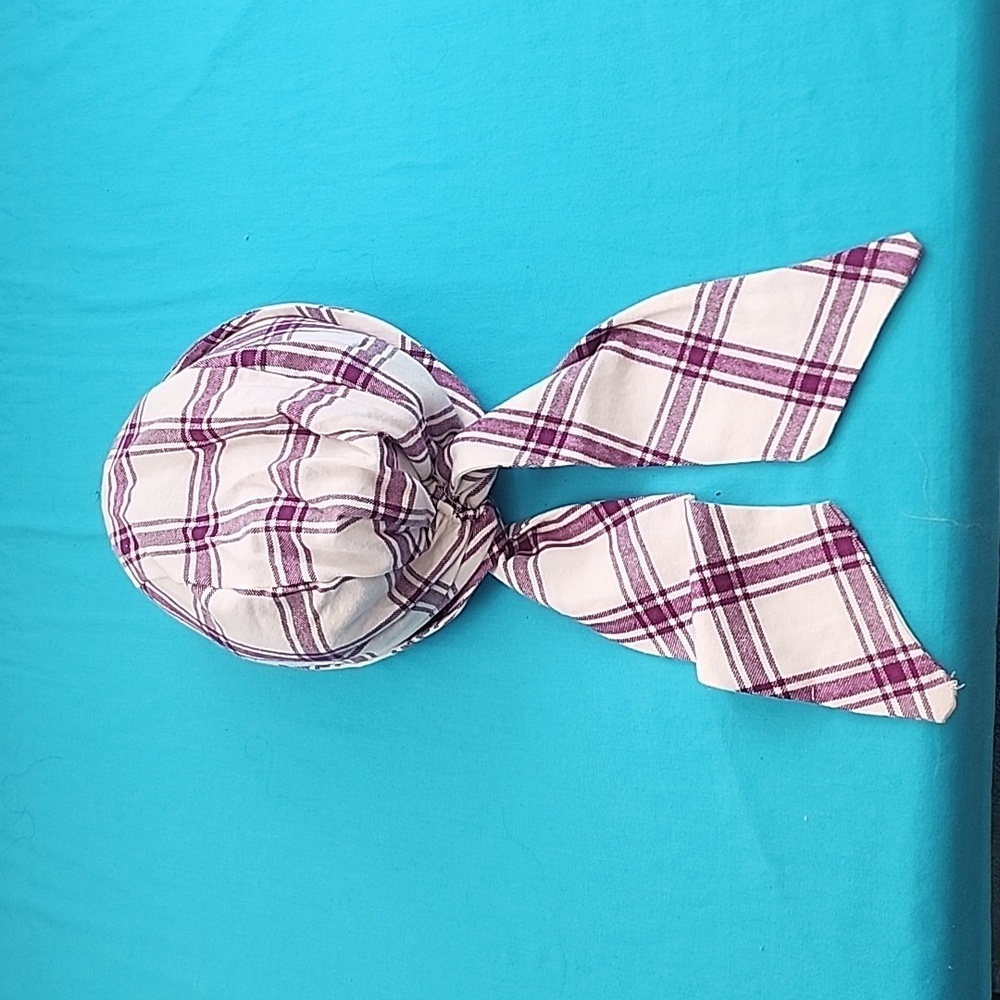 Handmade Hand Crafted Scrub Cemo Cap Hat Bonnet.
